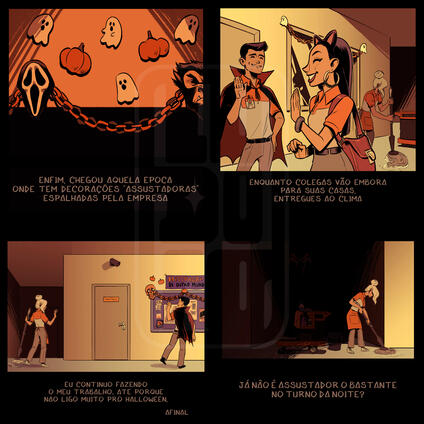 Tirinha halloween - Projeto pessoal